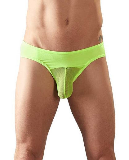 Svenjoyment Mesh Pouch Jock Bikini Jock Strap Unterhose neongelb 2120348 Größe M