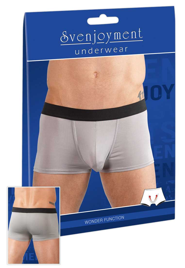 Svenjoyment Push Up Mikrofaser Boxershorts Unterhose grau 2132060 Größe M