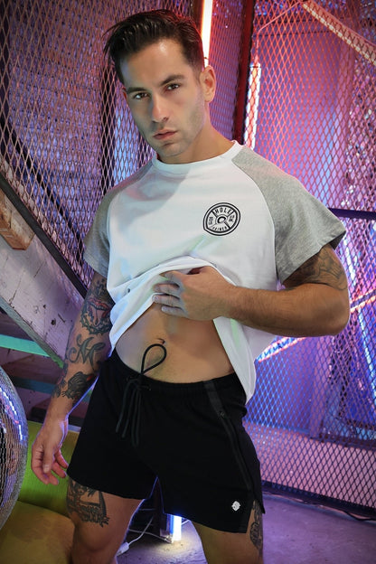 Breedwell Gay Men's Sweat & Sin Raglan-T-Shirt