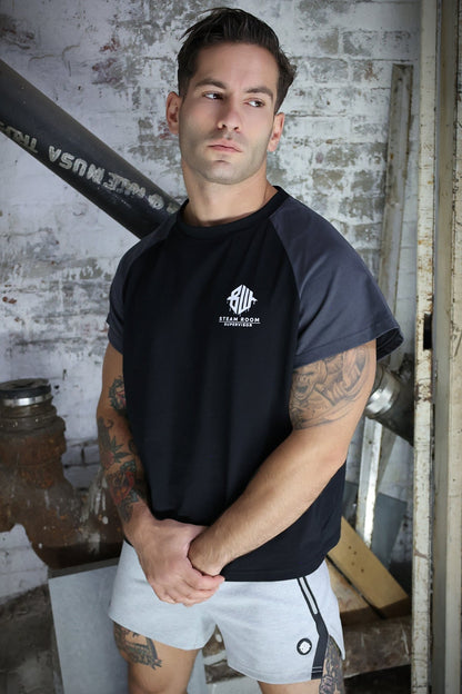 Breedwell Gay Men's Sweat & Sin Raglan-T-Shirt