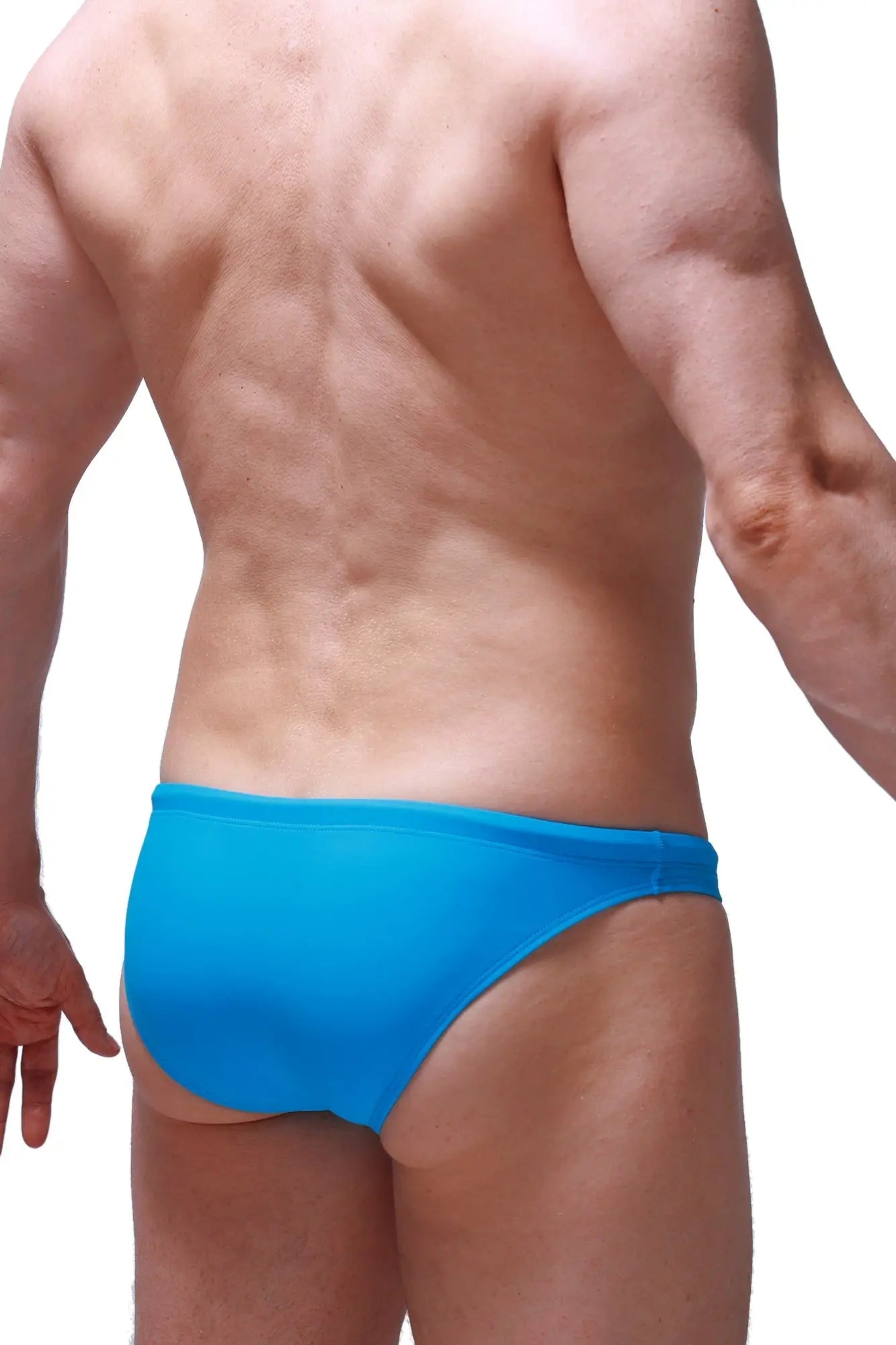 Bright blue swim brief pauliat vivid blue with smooth form-fitting design for comfortable swimming use