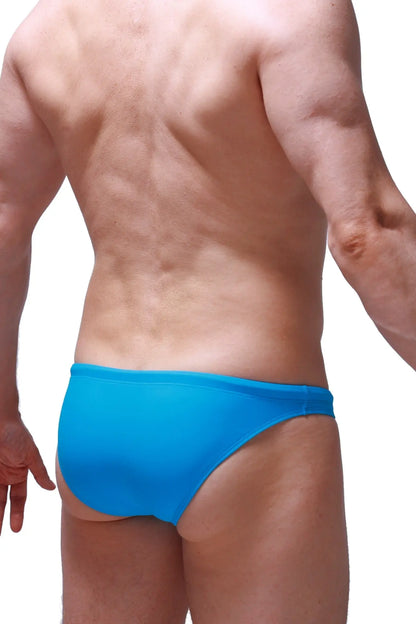 Bright blue swim brief pauliat vivid blue with smooth form-fitting design for comfortable swimming use