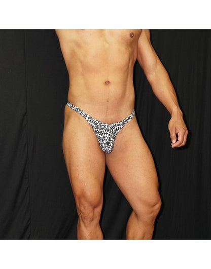 String de bain pour homme Arroyman - Blanc/Noir SB005XL