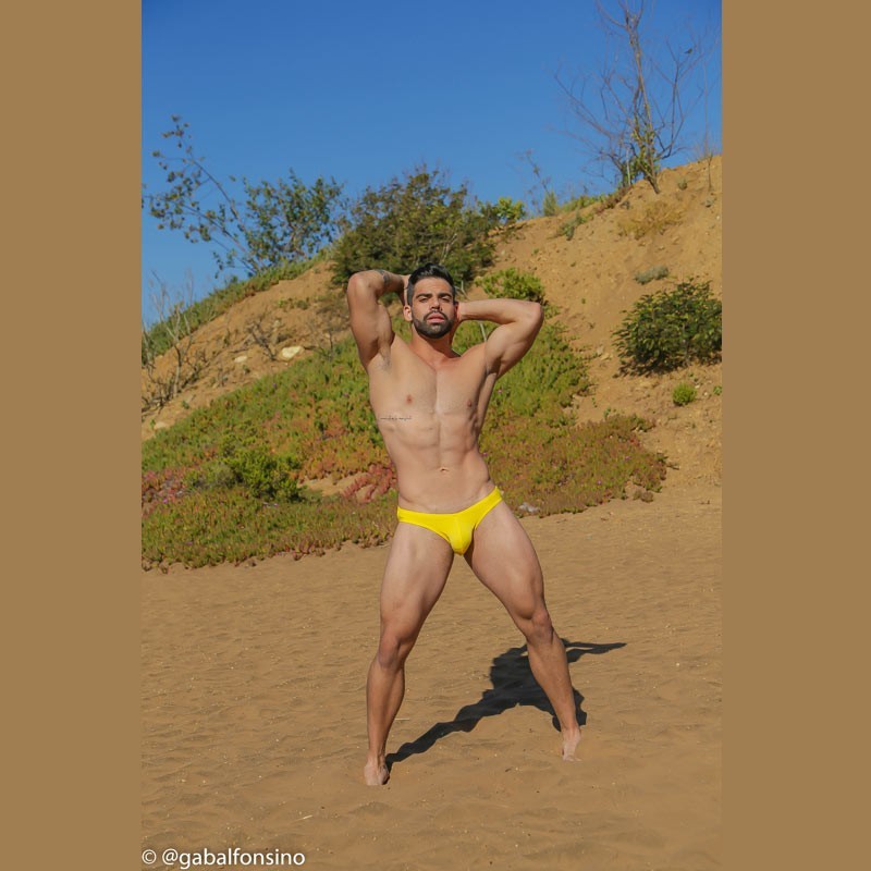 Arroyman Men's Yellow Bikini Swimwear SG001-S