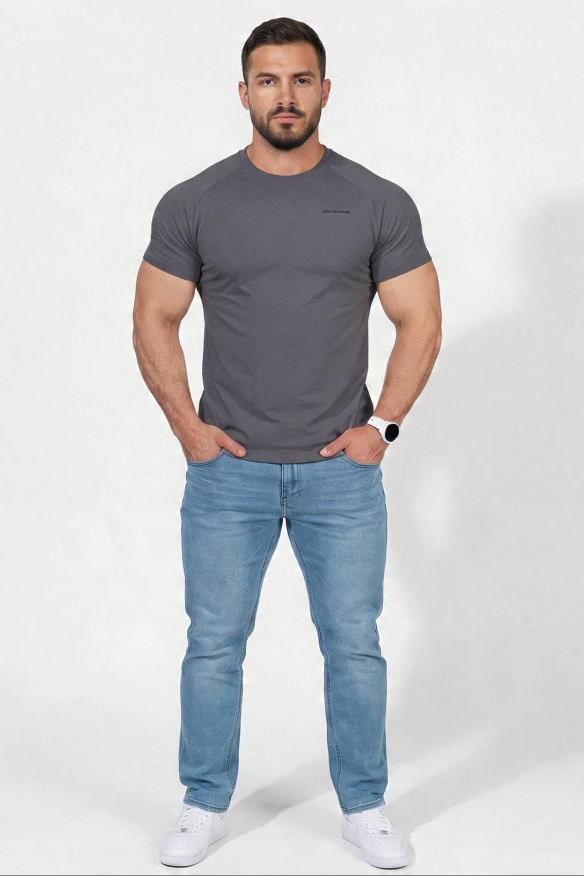 Jed North Men's Titan 2.0 Muscle Fit T-Shirt - Stone