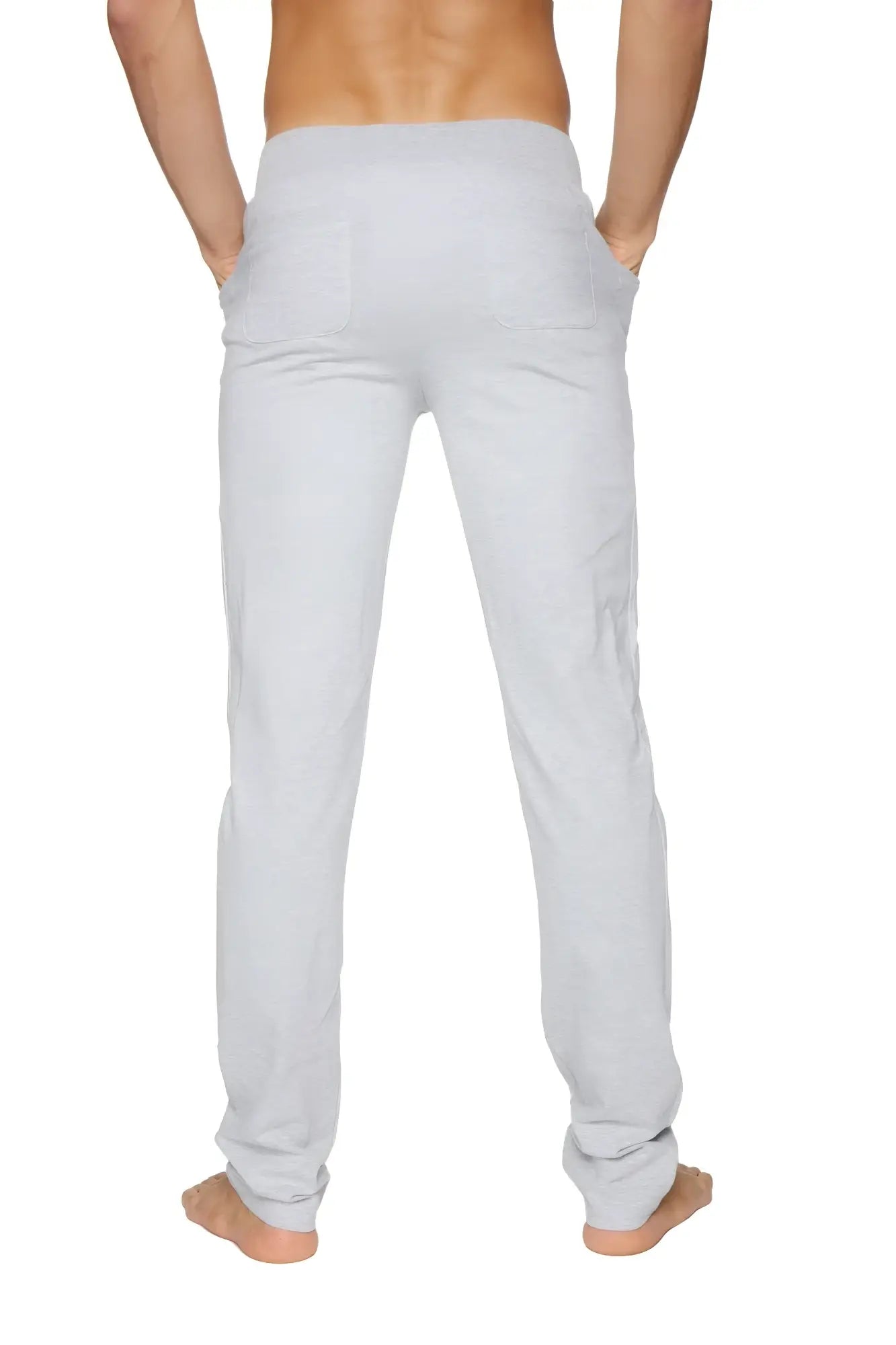 Light gray heathered cotton tactical urban at home dress pant yoga pant with relaxed fit and side pockets
