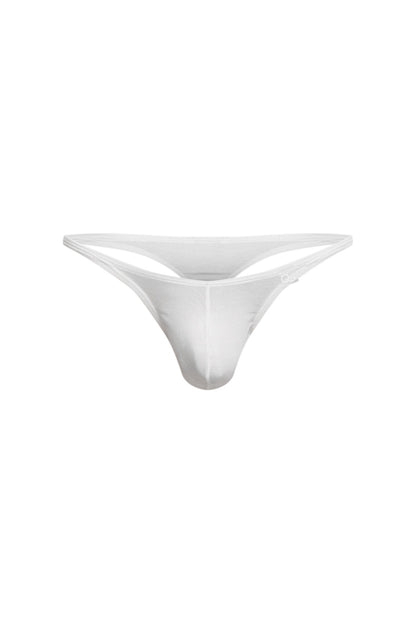 PetitQ Men's Thong Bram Bamboo White