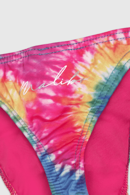JJ Malibu Men's Cheeky Classic G-String Thong - Rainbow Tie Dye