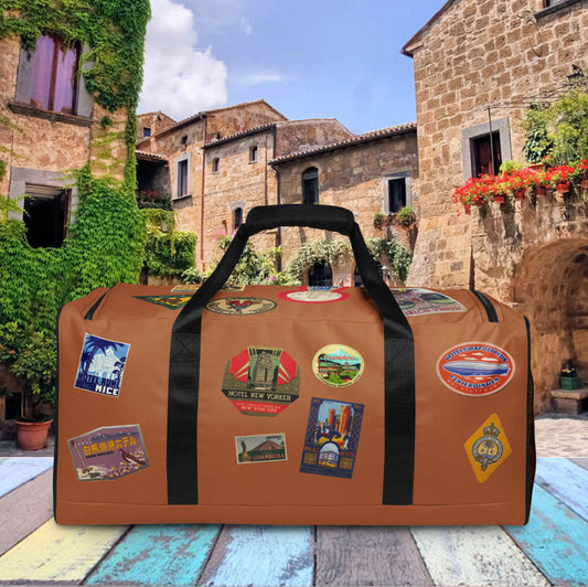 Maris Equi Men's Vintage Style World Travel Duffle