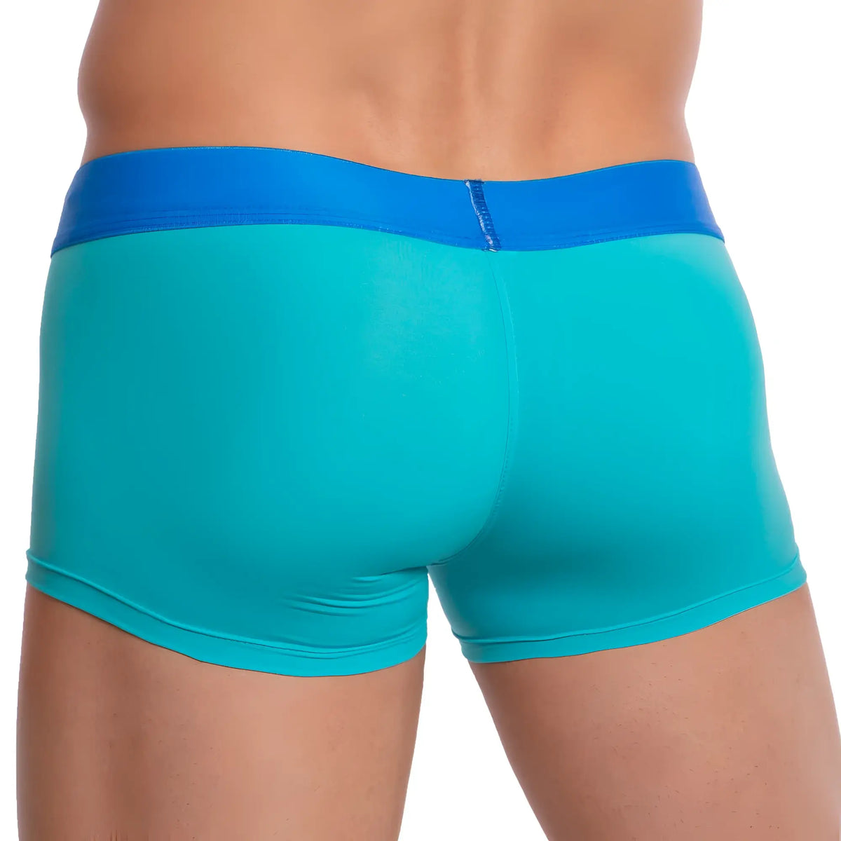 Udp UDG003 boxer trunk turquoise and blue menâ€™s briefs with a smooth form-fitting design for comfortable wear