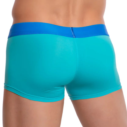 Udp UDG003 boxer trunk turquoise and blue menâ€™s briefs with a smooth form-fitting design for comfortable wear