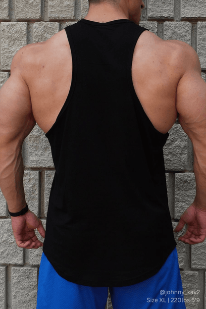 Jed North Men's Vital Raw-Hem Tank Top 2.0 - Black