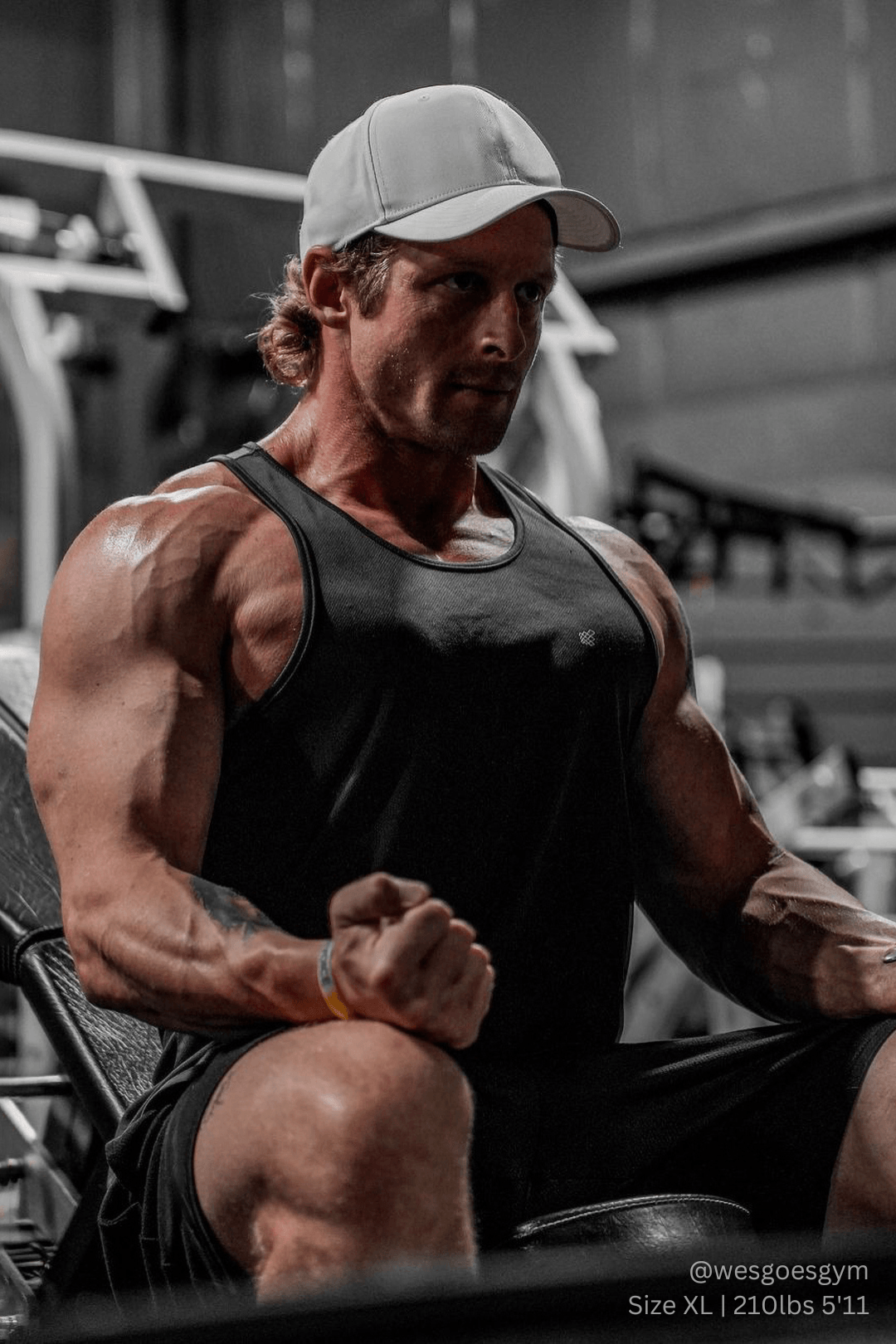 Jed North Men's Fast-Dry Bodybuilding Workout Stringer - Black