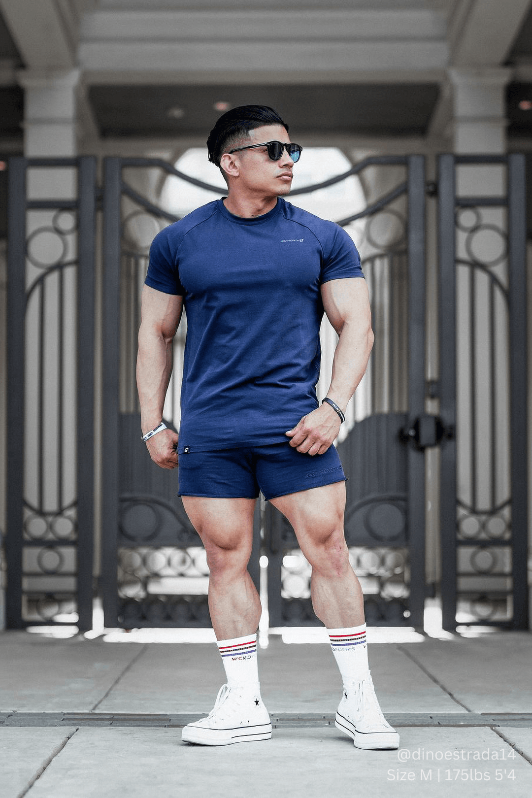 Jed North Men's Titan 2.0 Muscle-Fit T-Shirt - Navy