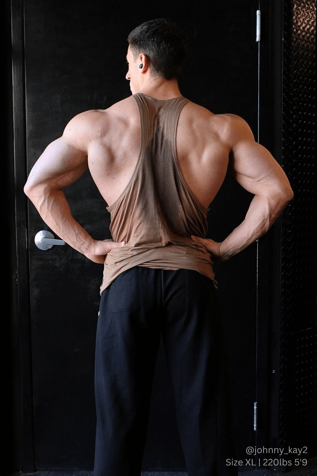 Jed North Men's Classic Bodybuilding Racerback Stringer - Walnut Brown