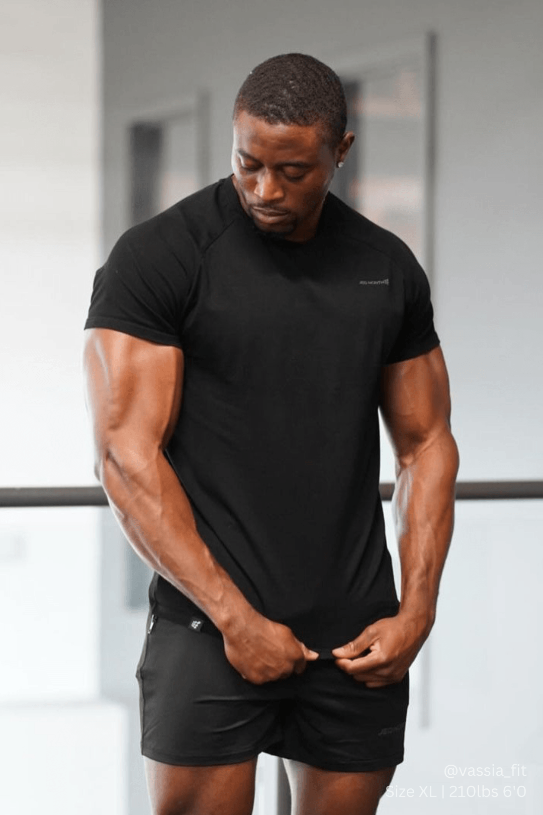 Jed North Men's Titan 2.0 Muscle-Fit T-Shirt - Black