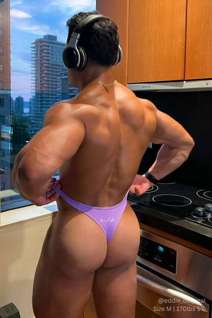 JJ Malibu Men's Cheeky Classic G-String Thong - Digital Violet