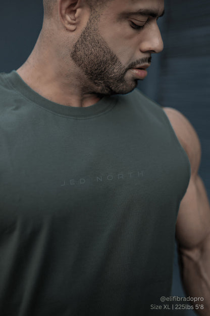 Jed North Men's Apollo Men's Sleeveless Training Tee - Moss Green