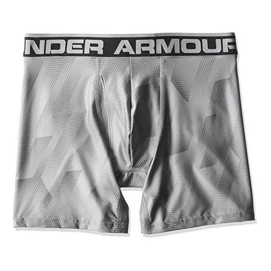 Under Armour Original 6in BoxerJock Boxer Brief Unterwäsche bedruckt grau Größe S