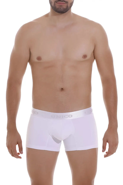 White unico 22120100101 cristalino a22 seamless men’s briefs with subtle waistband logo and smooth fabric design