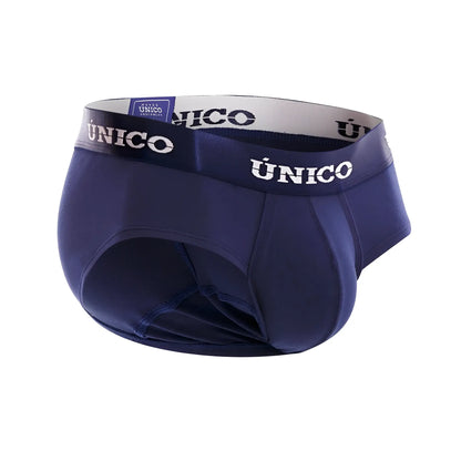 Navy blue unico 22120201102 profundo a22 men’s briefs with white branded waistband in dark blue color 82