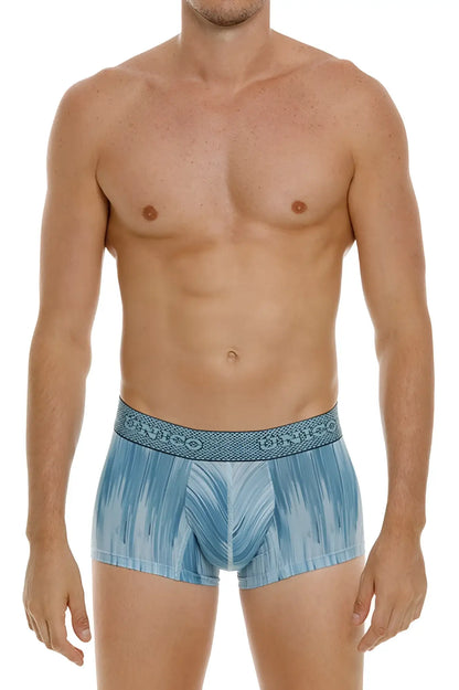 Light blue unico 24080100112 hilada patterned boxer briefs with textured waistband for comfortable wear