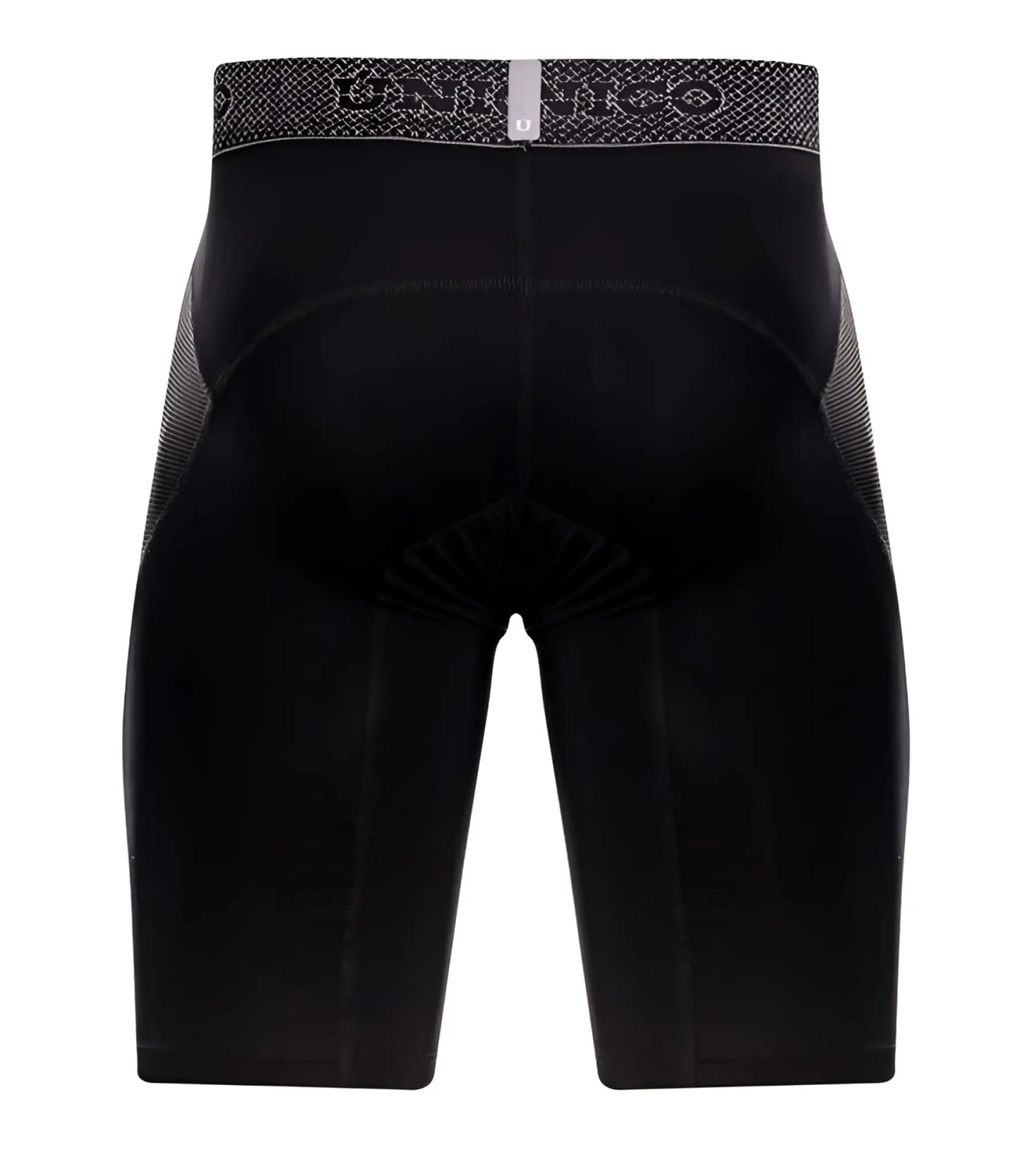 Black unihoc Ardid boxer briefs with textured gray waistband featuring brand logo in color 99 black