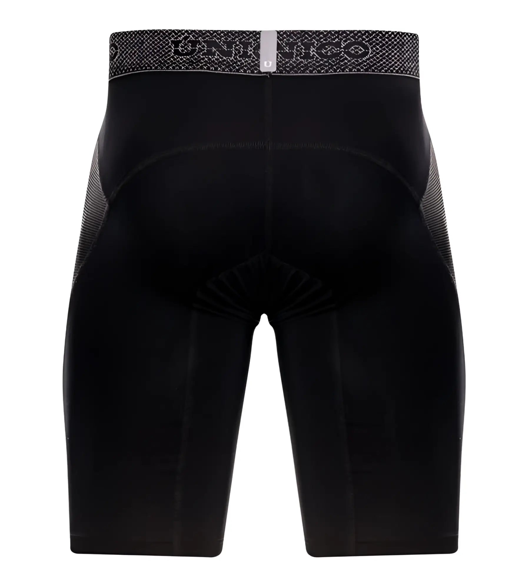 Black unihoc Ardid boxer briefs with textured gray waistband featuring brand logo in color 99 black