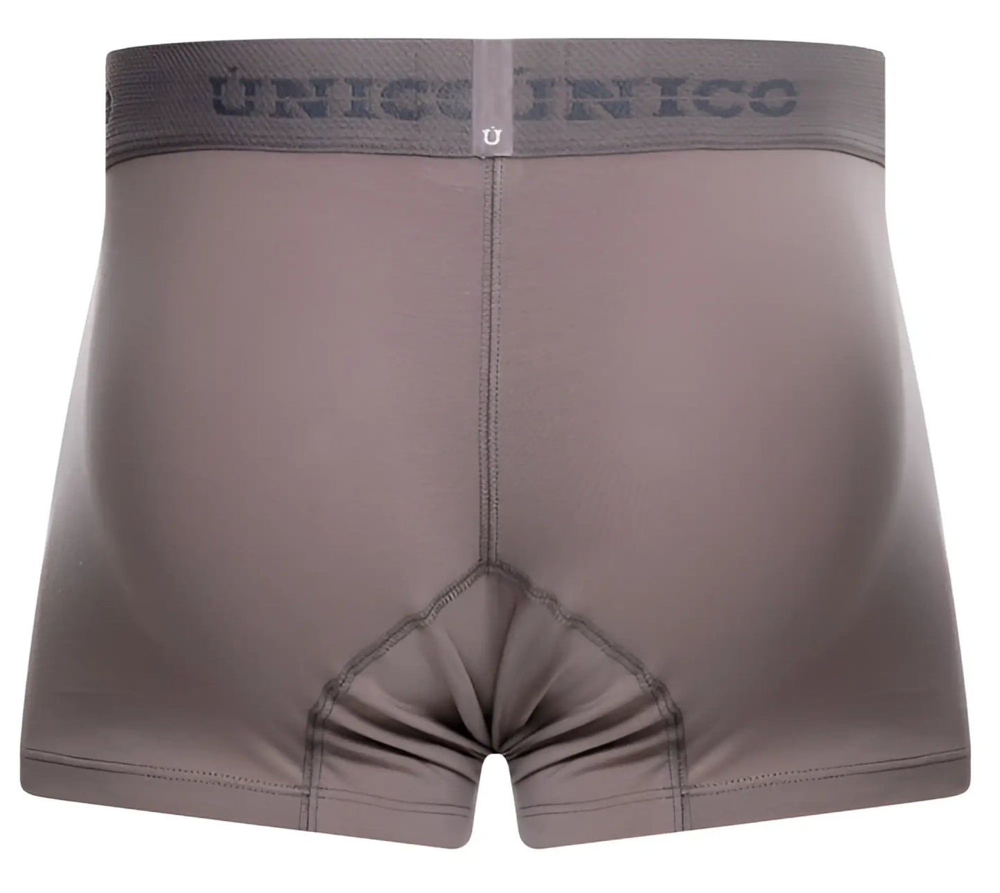 Gray unico 26020100120 ruano trunks boxer briefs with subtle textured waistband and reinforced stitching