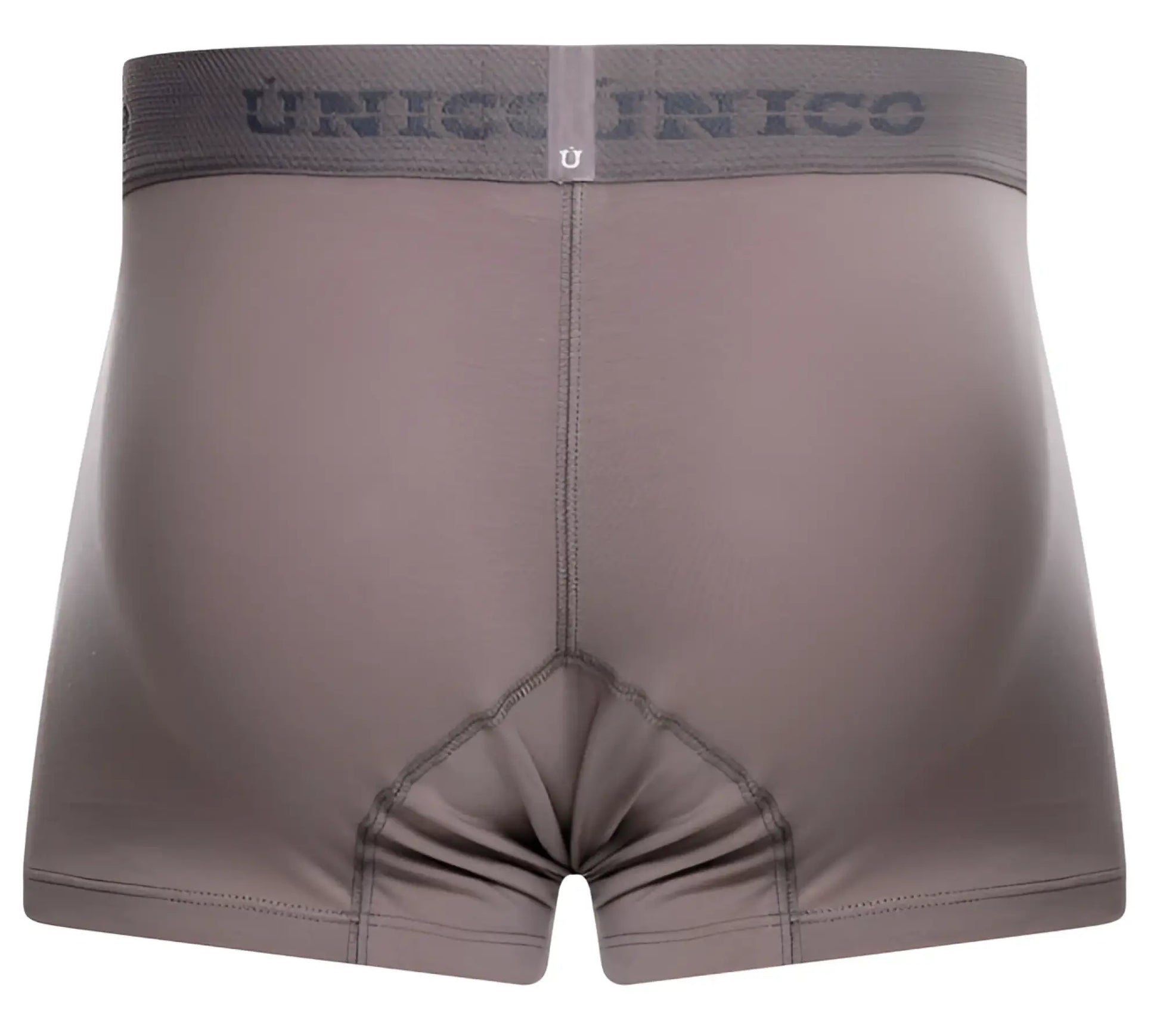 Gray unico 26020100120 ruano trunks boxer briefs with subtle textured waistband and reinforced stitching