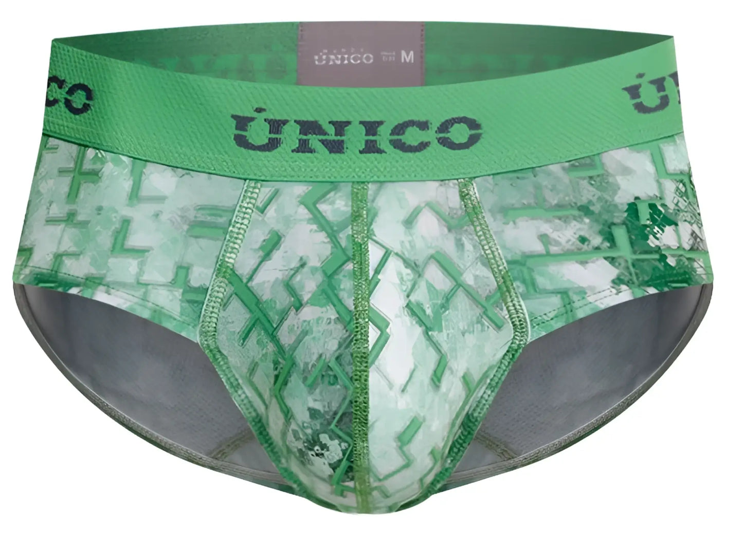 Unico 26020101102 piramide briefs green men’s briefs with camouflage pattern and elastic waistband