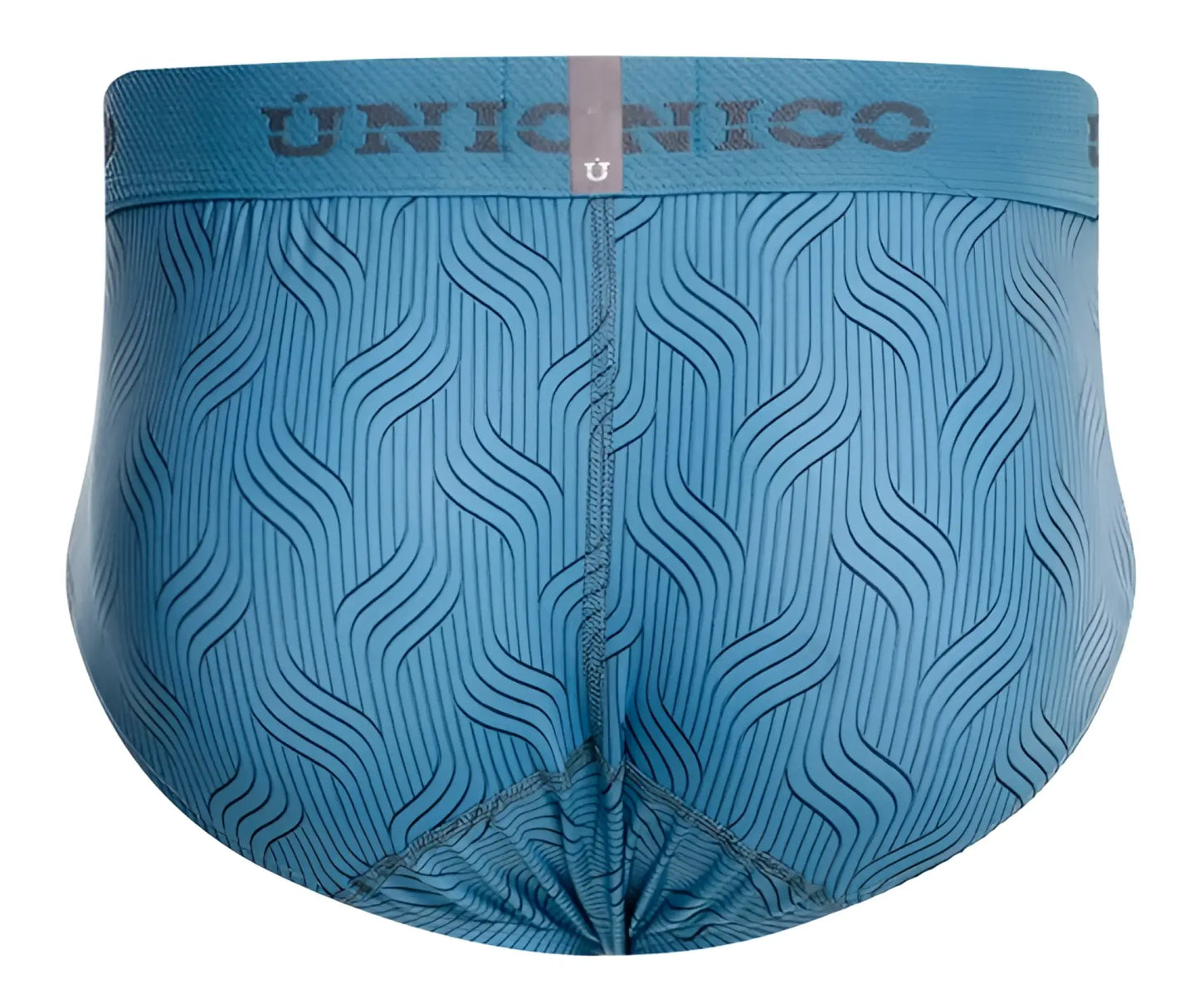 Light blue Unico 26020101111 Lenoso men’s briefs with a subtle wave pattern on soft breathable fabric