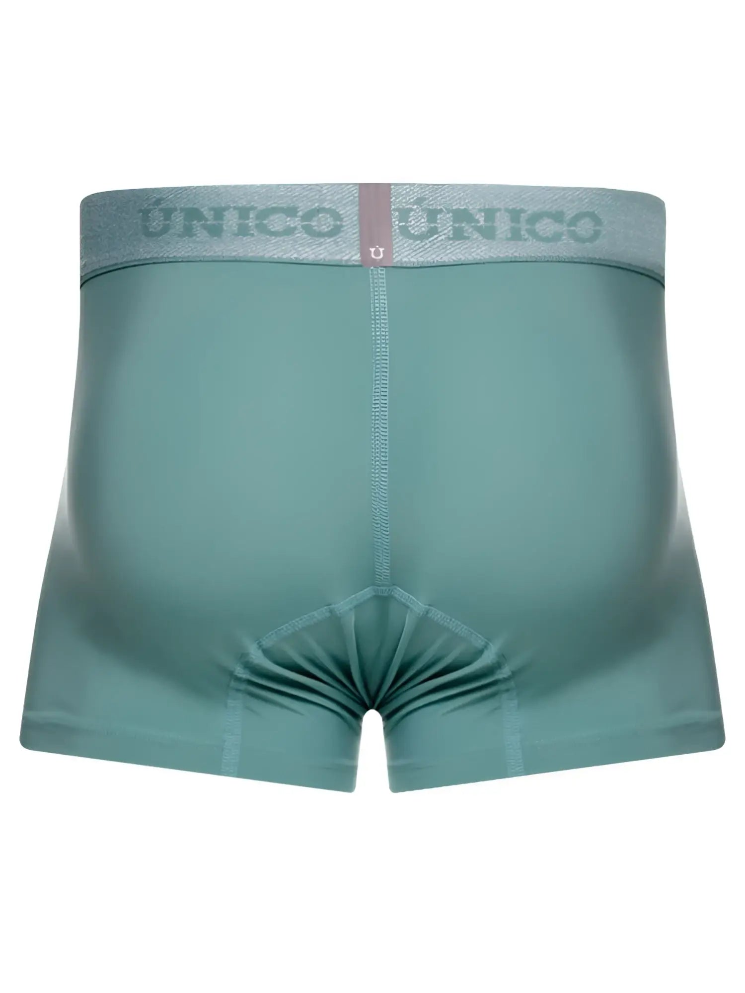 Unico 26040100121 ceramic trunks green briefs with teal color subtle textured waistband and reinforced stitching
