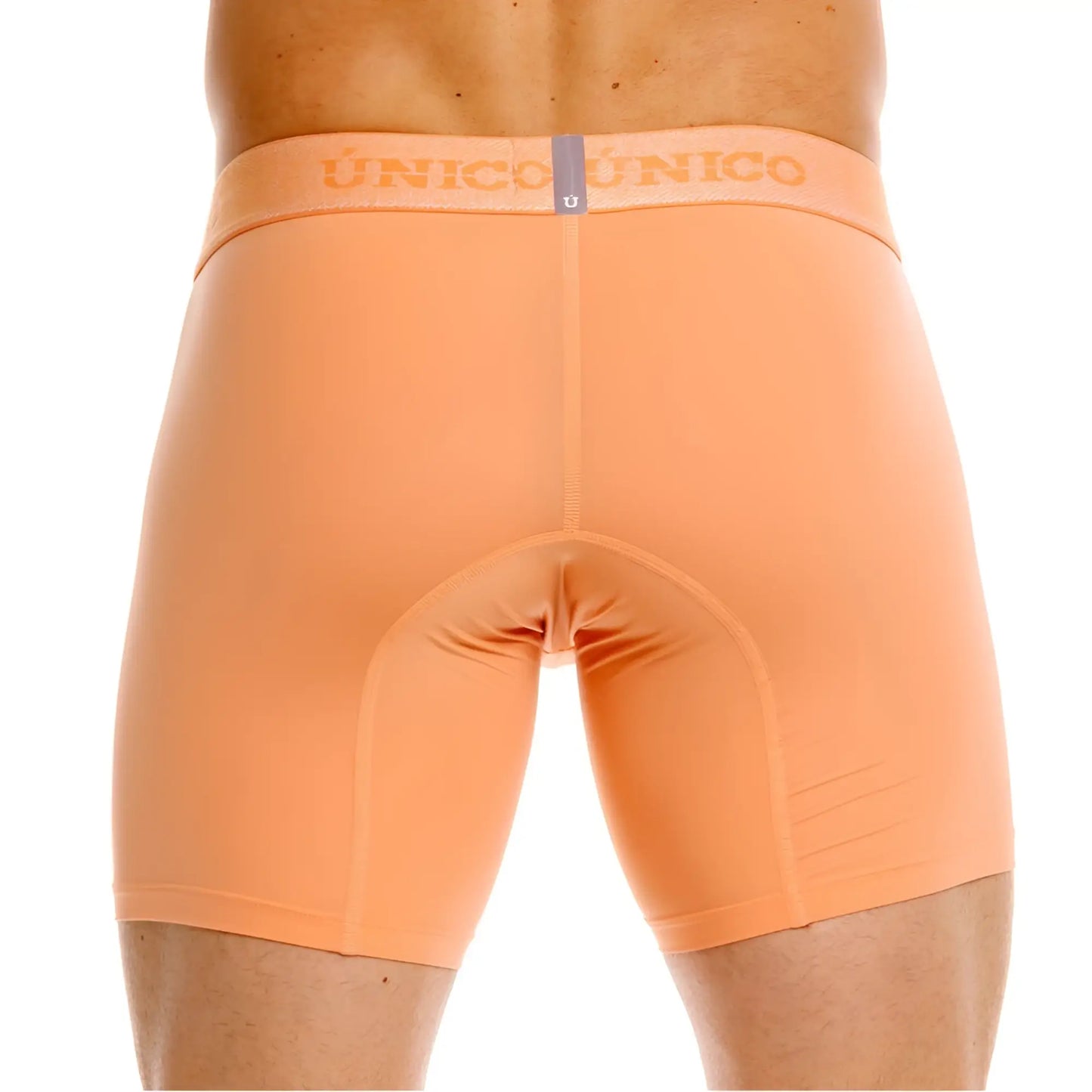 Orange unico classic boxer briefs in apricot with snug fit and reinforced stitching for essential comfort