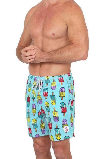 UZZI Amphibious Gear 4 Way Stretch Swim Short - Popsicle