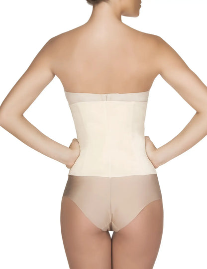 Vedette 103 Renee waist cincher nude color with smooth seamless design and adjustable straps for shaping