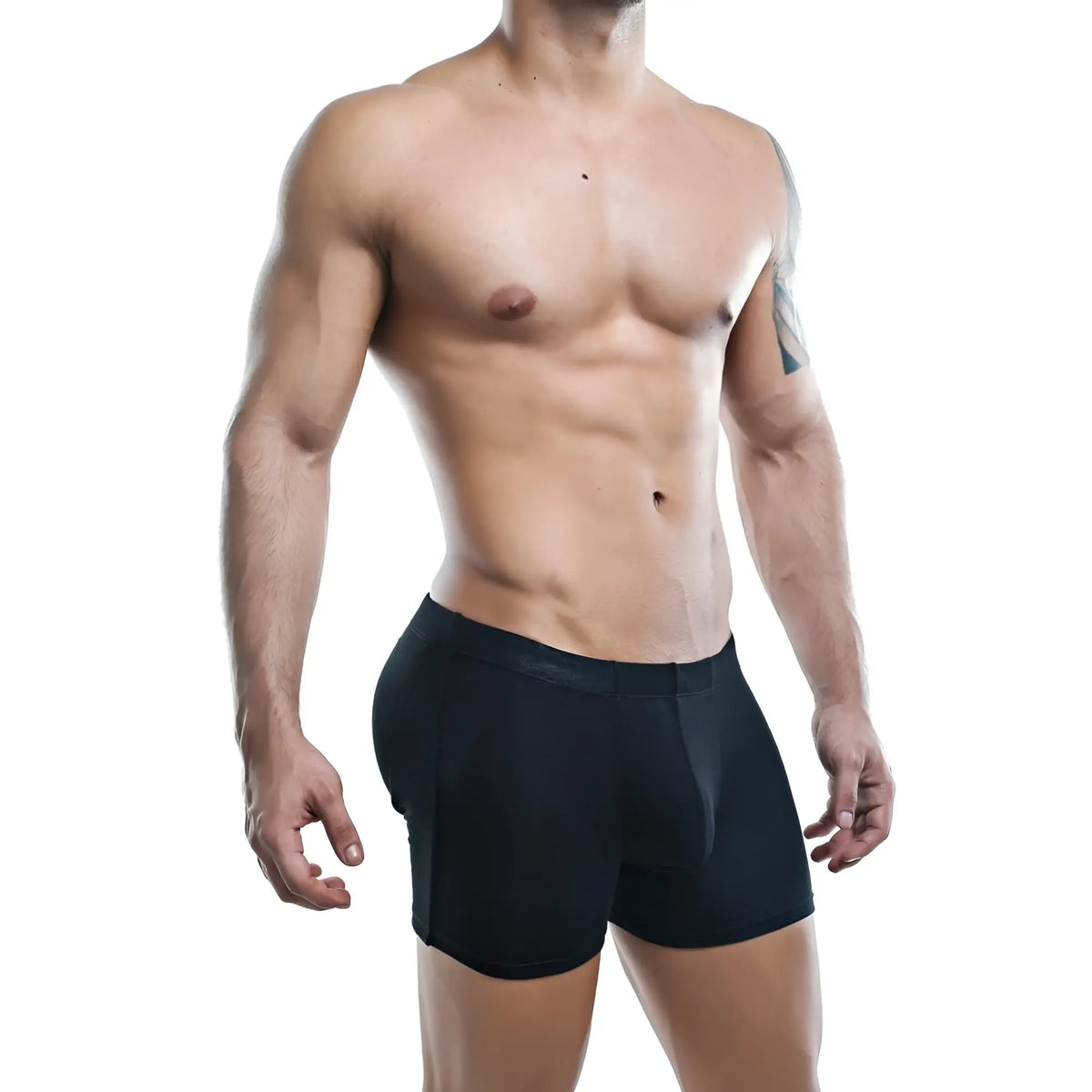 Black virile vlg001 boxer trunk briefs with sleek form-fitting design and comfortable athletic fit