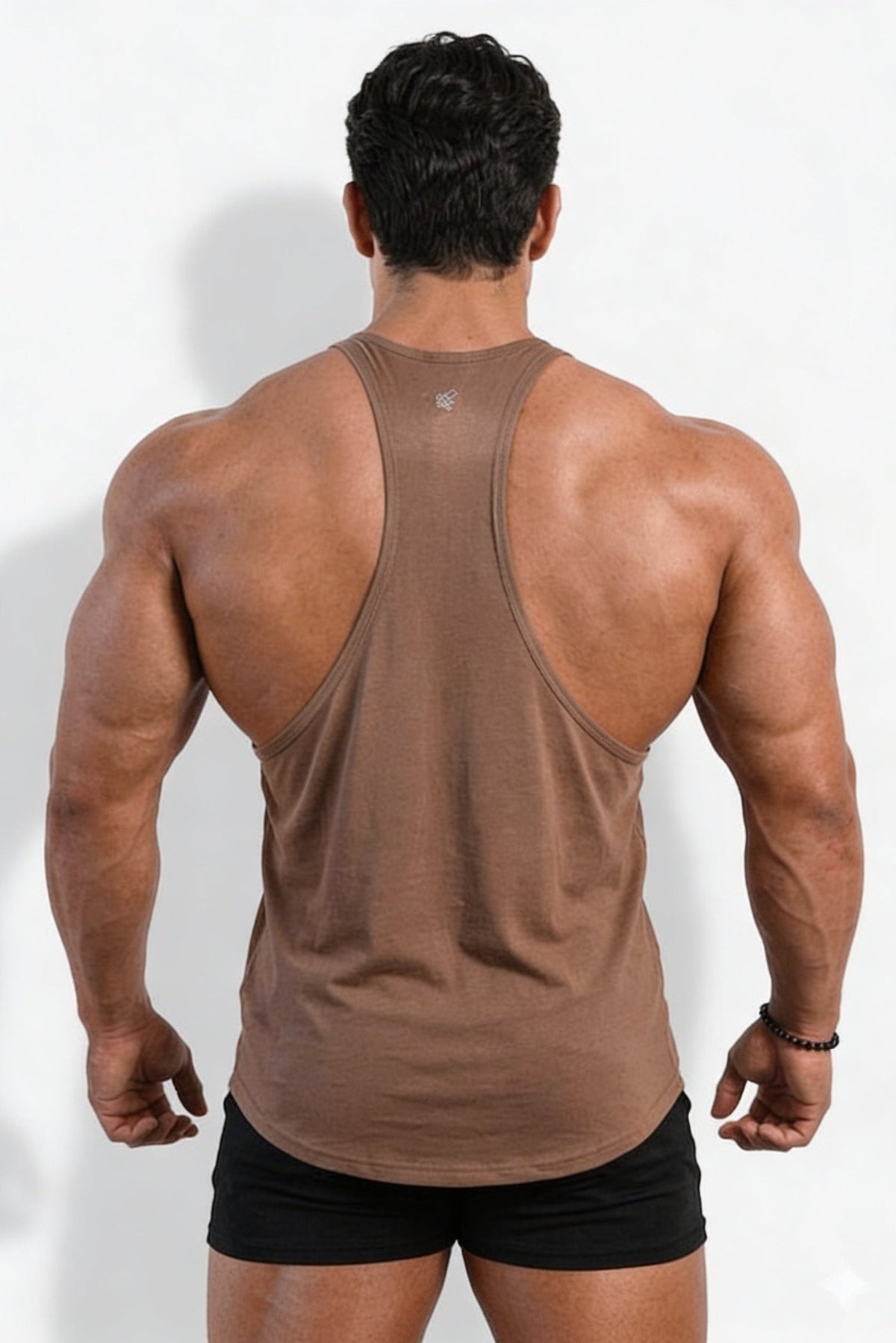 Jed North Men's Classic Bodybuilding Racerback Stringer - Walnut Brown