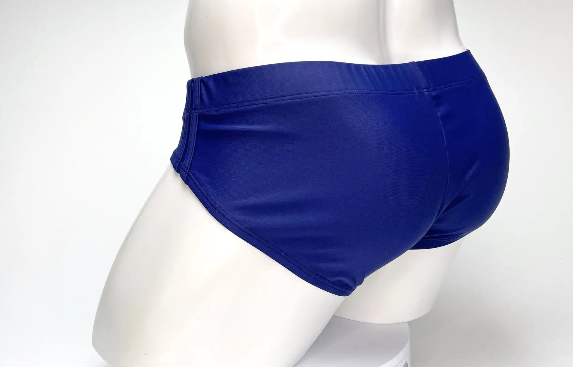 Royal blue wildmant big boy pouch swim brief navy with smooth glossy finish and snug-fitting design