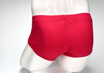WildmanT big boy pouch swim brief in bright red with smooth stretchy fabric and a snug fitting waistband