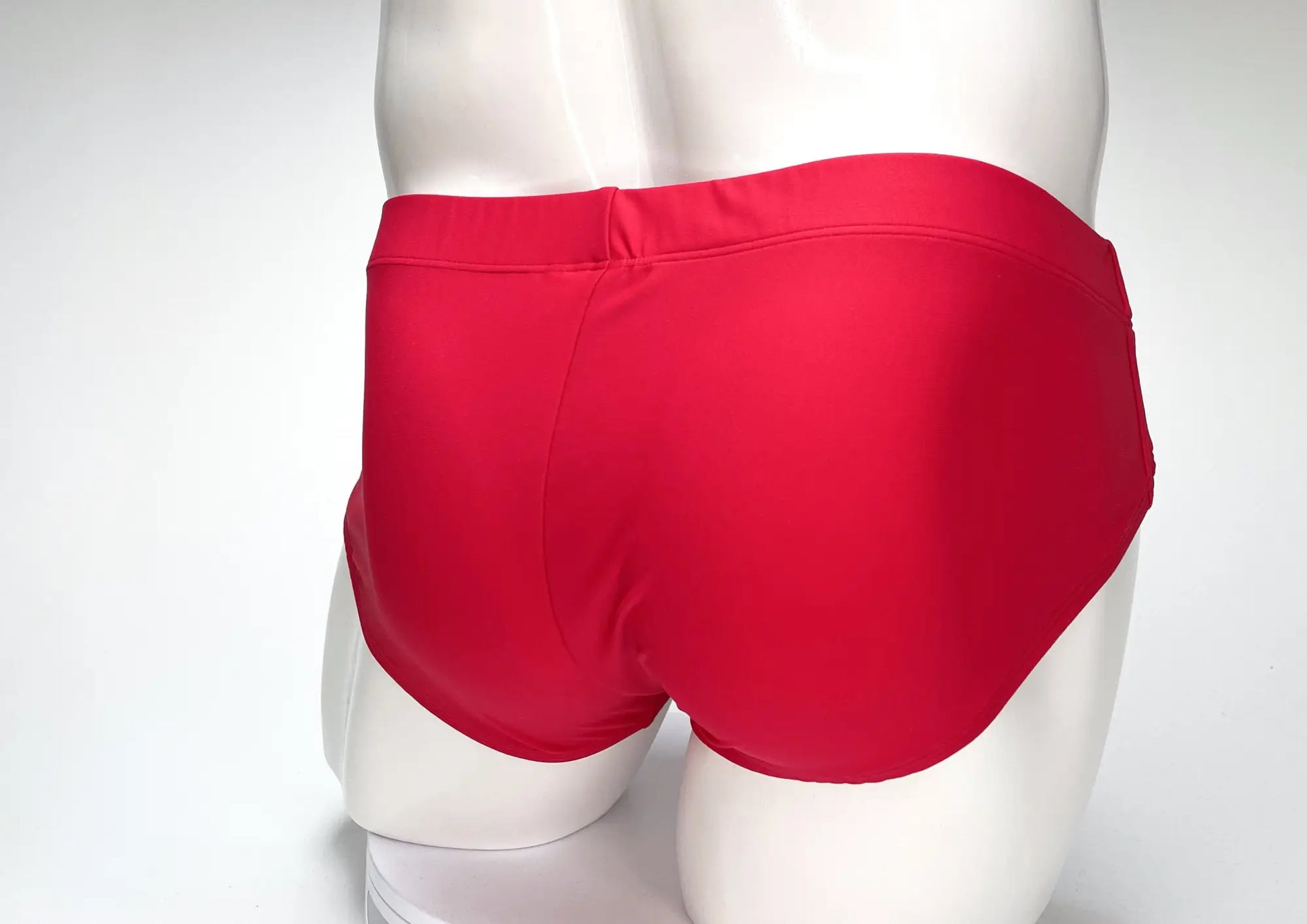 WildmanT big boy pouch swim brief in bright red with smooth form-fitting fabric and wide elastic waistband