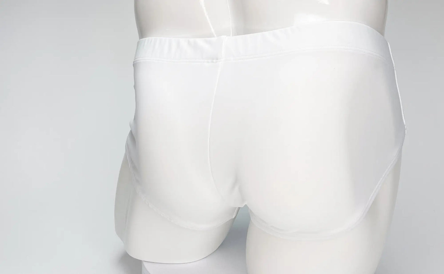 WildmanT big boy pouch swim brief white with form-fitting stretchy fabric and elastic waistband