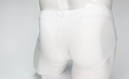WildmanT big boy pouch swim brief white with form-fitting stretchy fabric and elastic waistband