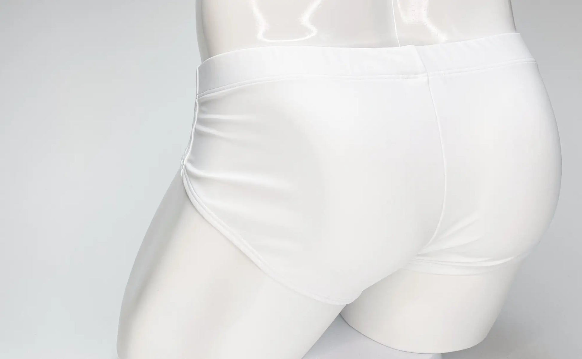 WildmanT Big Boy Pouch swim brief white smooth fitting with sleek form hugging design for comfortable wear