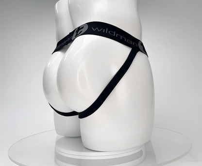 Black wildman brand cotton briefs with sleek minimalist design and elastic waistband in wildmant cotton monster cock jockstrap black