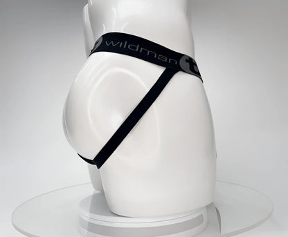 Black wildman briefs with sleek minimalist design and elastic waistband made of cotton for daily comfort