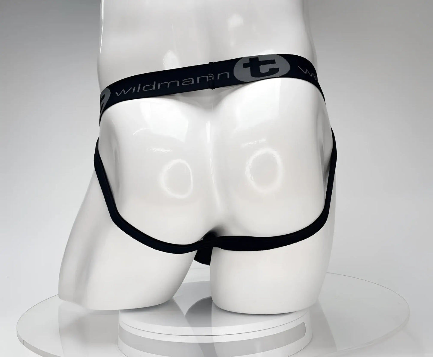 Black wildmann cotton monster cock jockstrap briefs with sleek minimalist design and elastic waistband