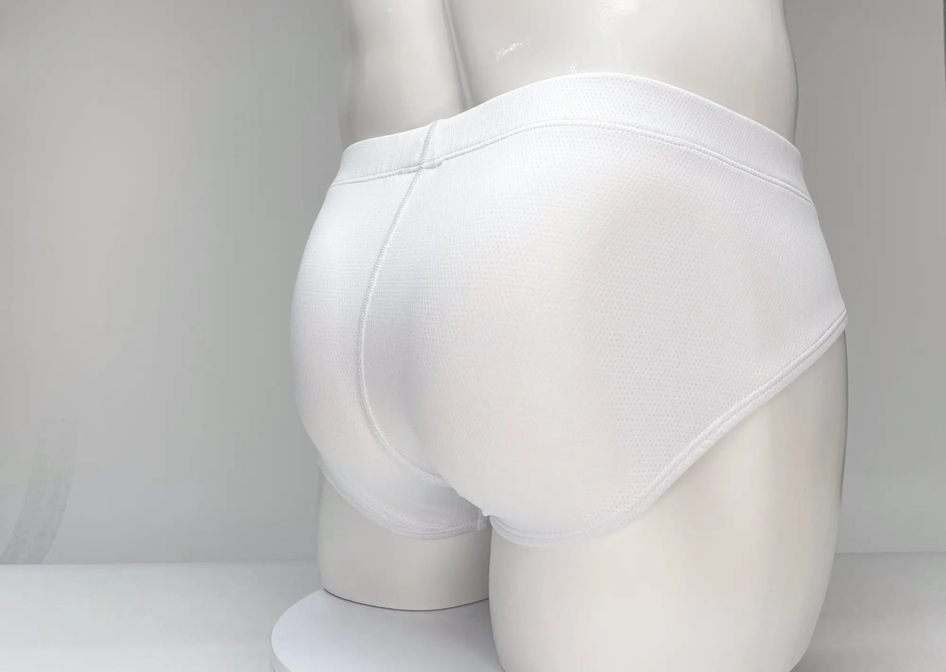 WildmanT mesh brief white and red white briefs with smooth seamless design and elastic waistband for comfortable wear