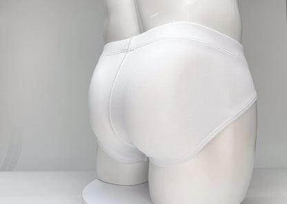 WildmanT mesh brief white and red white briefs with smooth seamless design and elastic waistband for comfortable wear