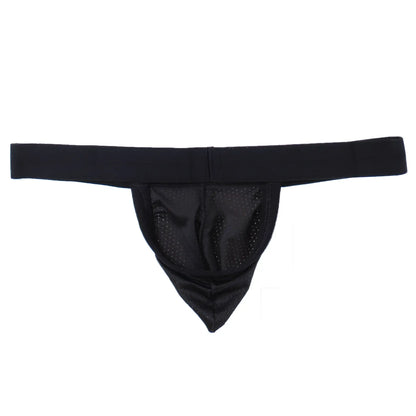 Wildmant raw strapless mesh jock black is a black mesh athletic brief with a solid elastic waistband